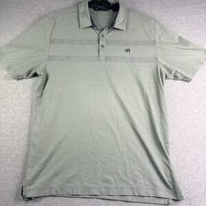 Travis Mathew Polo Shirt Men's Large Golf Green